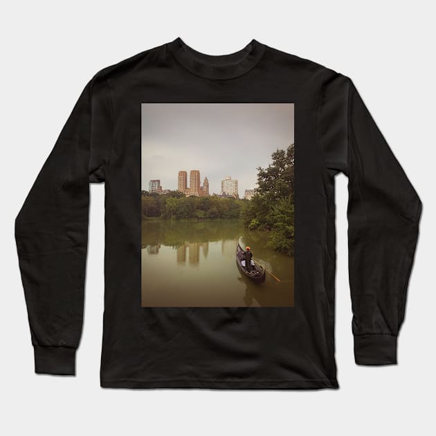 Central Park Gondola Ride Manhattan NYC Long Sleeve T-Shirt by eleonoraingrid